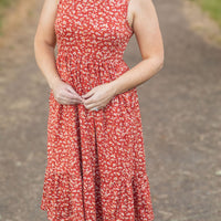 Bailey Dress - Rust Floral | Women's Floral Tank Dress