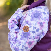 IN STOCK Zoey ZipCowl - Plum and Purple Floral FINAL SALE