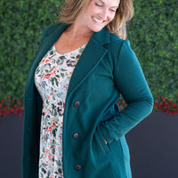 IN STOCK Scarlett Sweater Jacket - Hunter Green