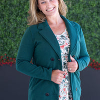 IN STOCK Scarlett Sweater Jacket - Hunter Green