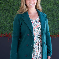 IN STOCK Scarlett Sweater Jacket - Hunter Green