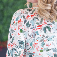 IN STOCK Alyssa Long Sleeve Top - Winter Berry FINAL SALE