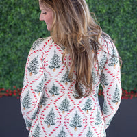 IN STOCK Blair Long Sleeve Top - Candy Cane Lane