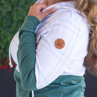 IN STOCK Hailey Pullover Hoodie - Mint and Red Plaid and Evergreen