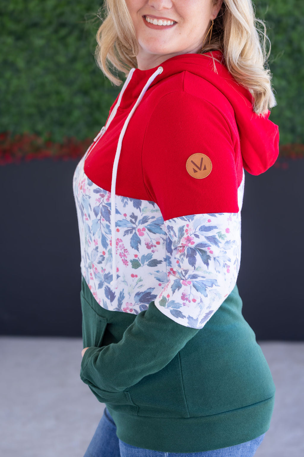 IN STOCK Colorblock Fullzip - Red, Winter Berry, Evergreen FINAL SALE