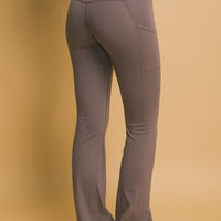 Love Tree High Waist Flare Active Leggings with Side Pockets