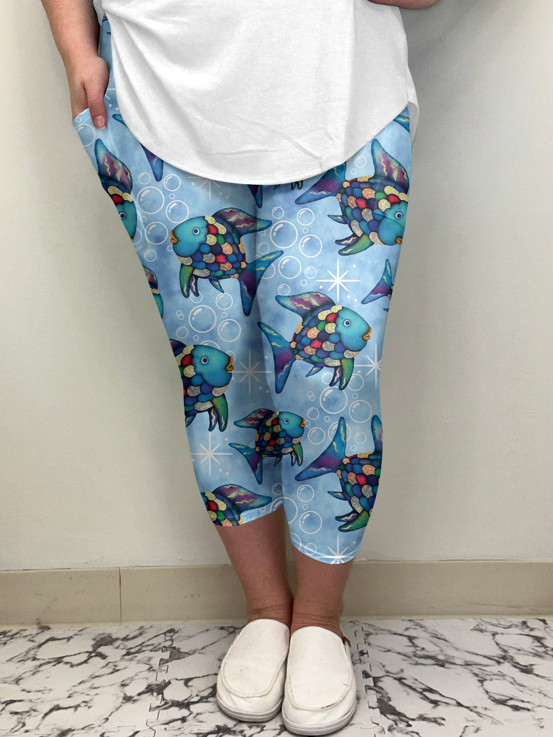 Rainbow Fish Capri w/ Pockets | Run Ends 3/8 | 42 Days
