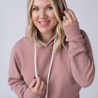 IN STOCK Kacey Ribbed Hoodie - Rose