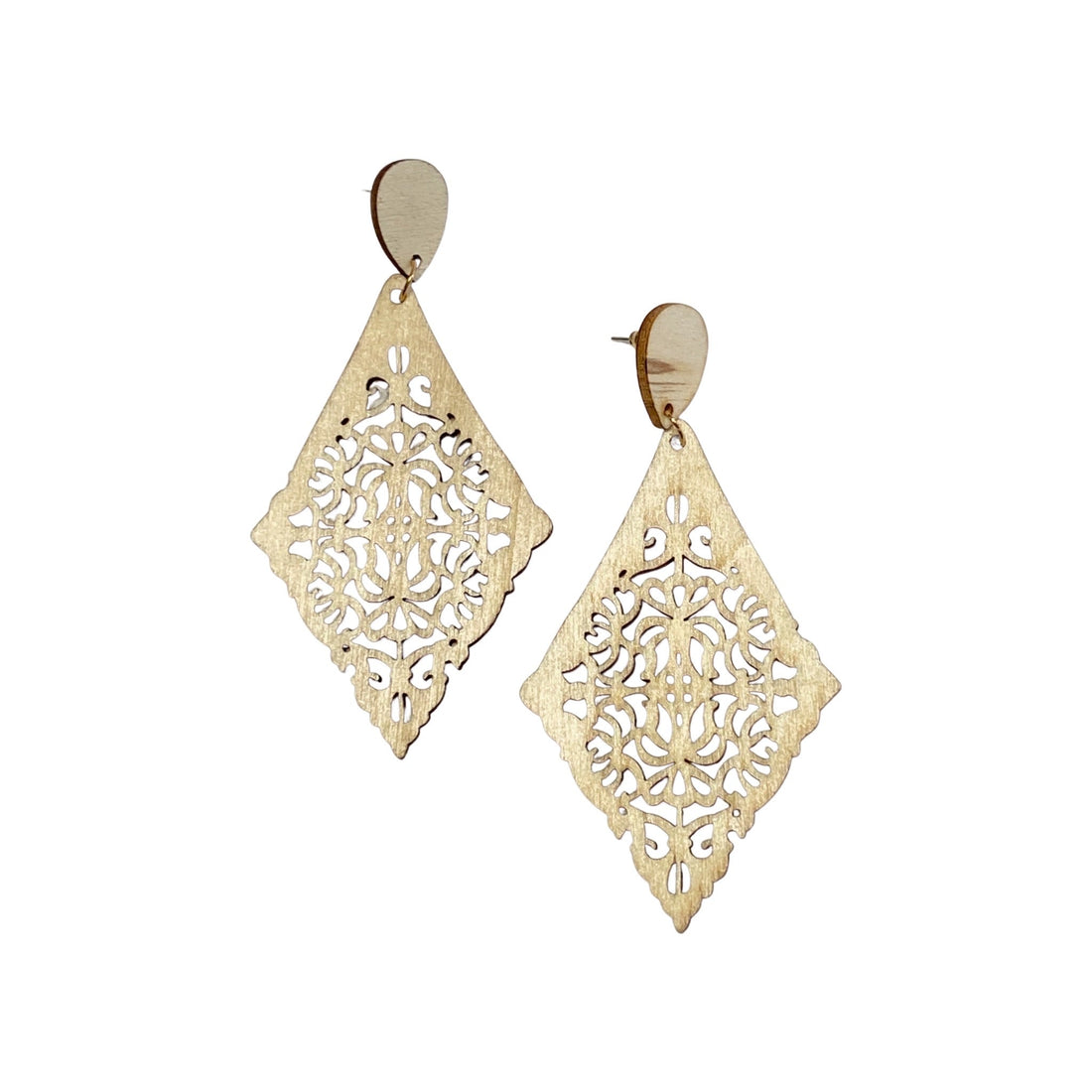 Stay Chic Earrings in Ivory