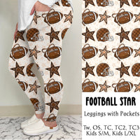Football Star Leggings/Joggers | Run Ends 7/28| ETA 42 days