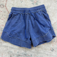 IN STOCK French Terry Stevie Shorts - Marlin Blue