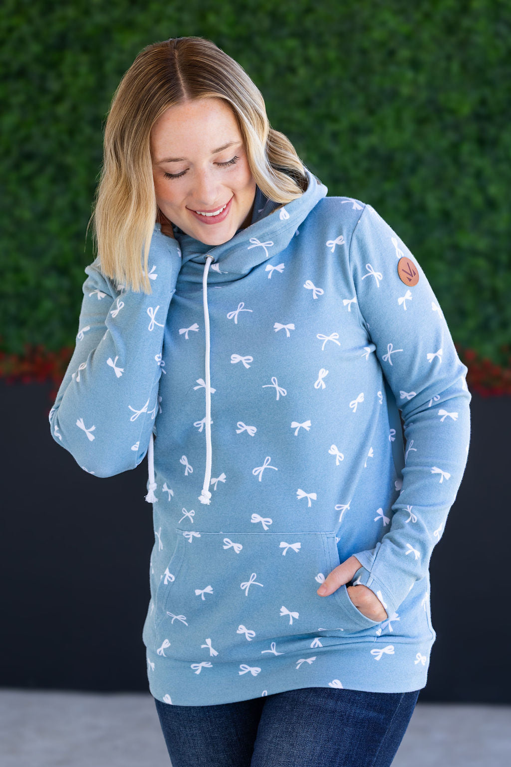 IN STOCK Ashley Hoodie - Teal Ribbons