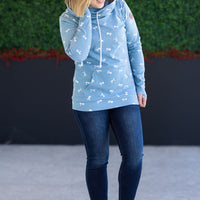 IN STOCK Ashley Hoodie - Teal Ribbons