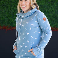 IN STOCK Ashley Hoodie - Teal Ribbons