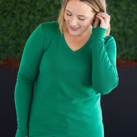 IN STOCK Leah Long Sleeve Top - Green