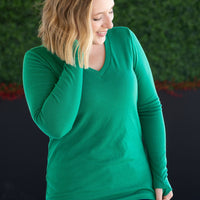 IN STOCK Leah Long Sleeve Top - Green