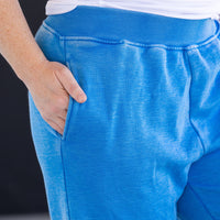 IN STOCK Wide Leg Vintage Wash Bottoms - Winter Blue