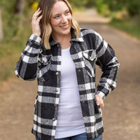 IN STOCK Norah Plaid Shacket - Classic Black and White | Women's Shacket