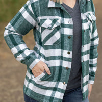 IN STOCK Norah Plaid Shacket - Classic Green and Grey Mix FINAL SALE