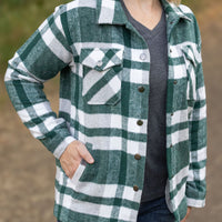 IN STOCK Norah Plaid Shacket - Classic Green and Grey Mix FINAL SALE