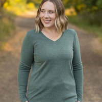 IN STOCK Leah Long Sleeve Top - Light Green | Women's Casual Top