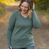 IN STOCK Leah Long Sleeve Top - Light Green | Women's Casual Top