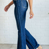 Mavis High Rise Side Seam Detail Flare Jeans