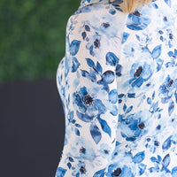 IN STOCK Blair Long Sleeve Top - Sapphire Floral