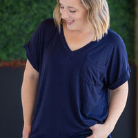 IN STOCK Sierra Pocket Top - Navy