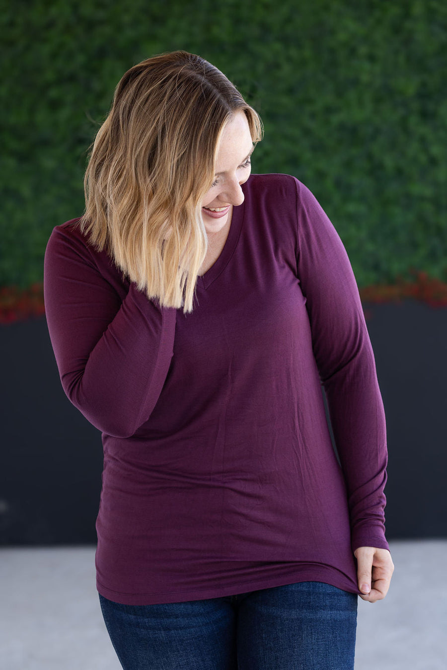 IN STOCK Larissa Long Sleeve - Plum