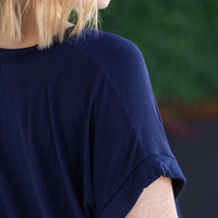 IN STOCK Sierra Pocket Top - Navy
