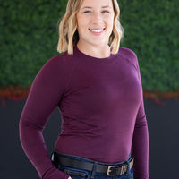 IN STOCK Blair Long Sleeve Top - Plum