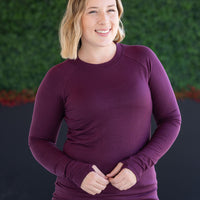 IN STOCK Blair Long Sleeve Top - Plum