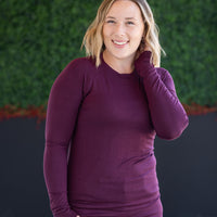 IN STOCK Blair Long Sleeve Top - Plum