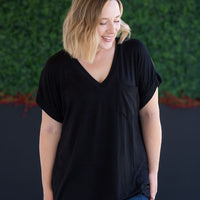 IN STOCK Sierra Pocket Top - Black