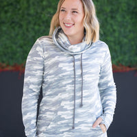 IN STOCK Soft Funnel Neck - Camo