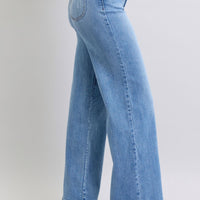 Judy Blue Full Size Wide Leg Jeans with Pockets