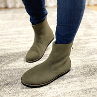 The Tobin Olive Booties