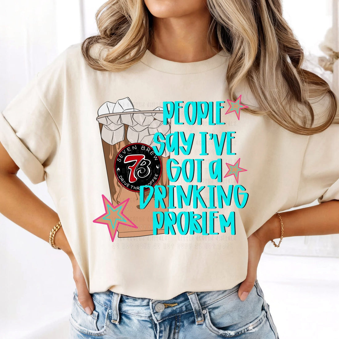 Drinkin Problem 7B Coffee P Tshirt