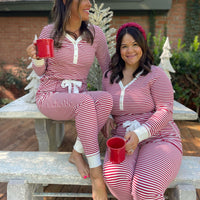 Candy Striped Pajama Pants Set