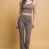 Love Tree High Waist Flare Active Leggings with Side Pockets