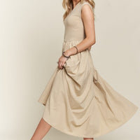 ADORA V-Neck Cap Sleeve Dress