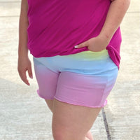 Somewhere Over The Rainbow Judy Blue Shorts