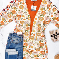 IN STOCK Classic Cardigan - Fall Boho Floral FINAL SALE