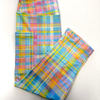 Pastel Plaid Capri w/ Pockets *RTS