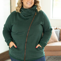 IN STOCK Quinn ZipUp Cowl - Evergreen | Women's Hoodie