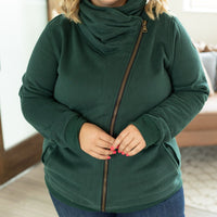 IN STOCK Quinn ZipUp Cowl - Evergreen | Women's Hoodie