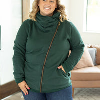 IN STOCK Quinn ZipUp Cowl - Evergreen | Women's Hoodie