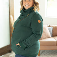 IN STOCK Quinn ZipUp Cowl - Evergreen | Women's Hoodie