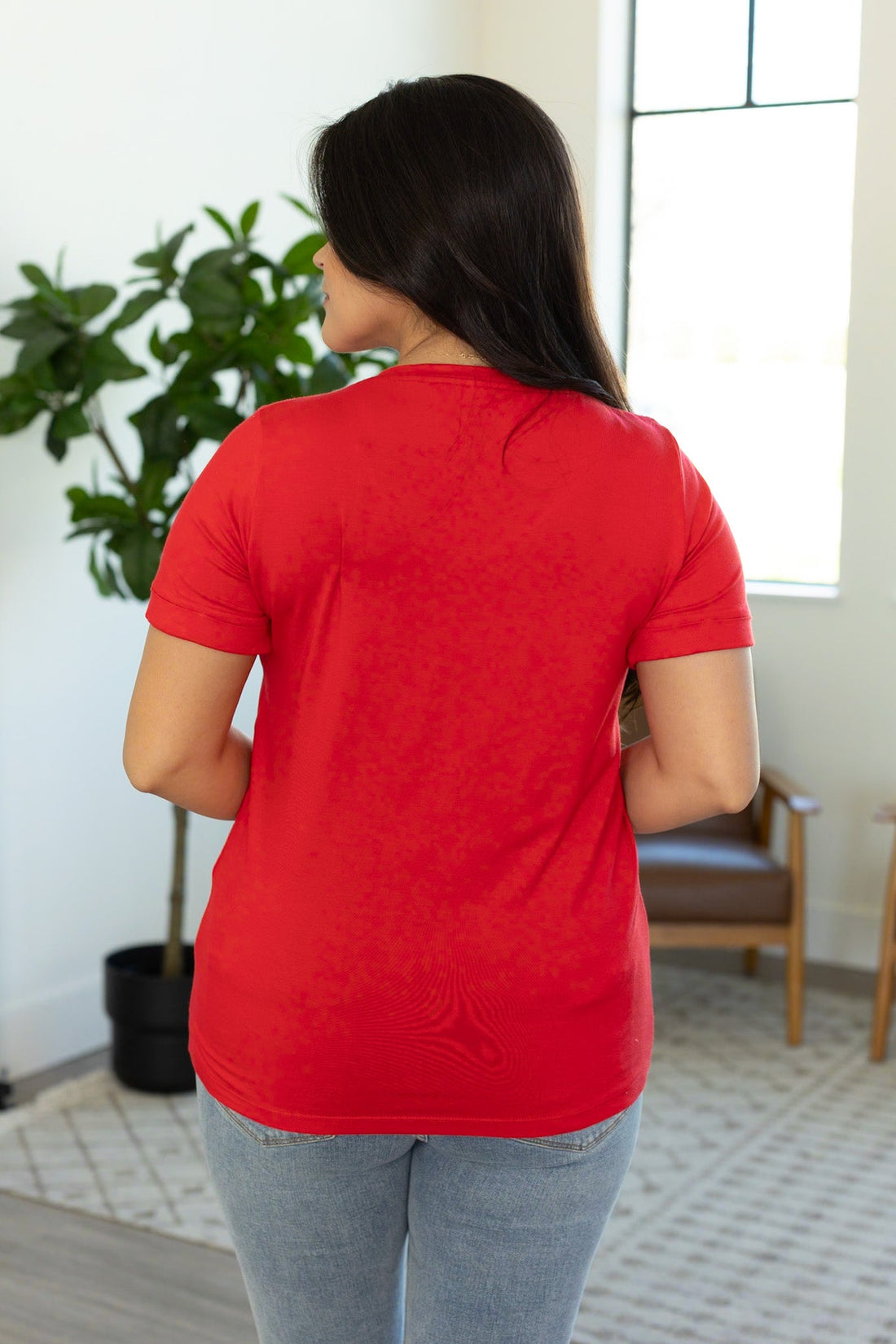 IN STOCK Sophie Pocket Tee - Red | Women&